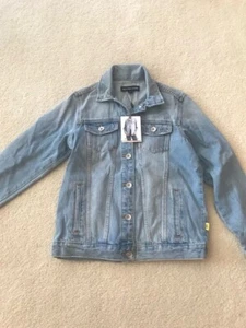 BETTINA LIANO Blue Denim Jacket TIA  Size SMALL.    BNWT COTTON BLUE WASH - Picture 1 of 5