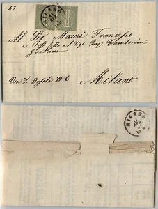 REGNO-Coppia 1c(T14)-Tariffario assicurativo Milano per città 11.4.1866 - Bild 1 von 1