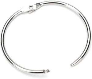 Loose Leaf Binder Rings 2.5 Inch, 20 Pack Large Openable Metal Rings, Easy to Op - Picture 1 of 8