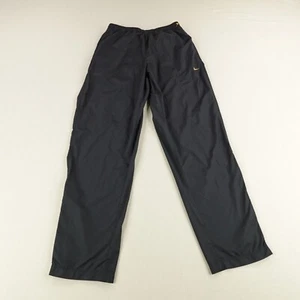Vintage Nike Pants Mens Medium Black Clima Fit Track Windbreaker Ankle Zip Y2K - Picture 1 of 17