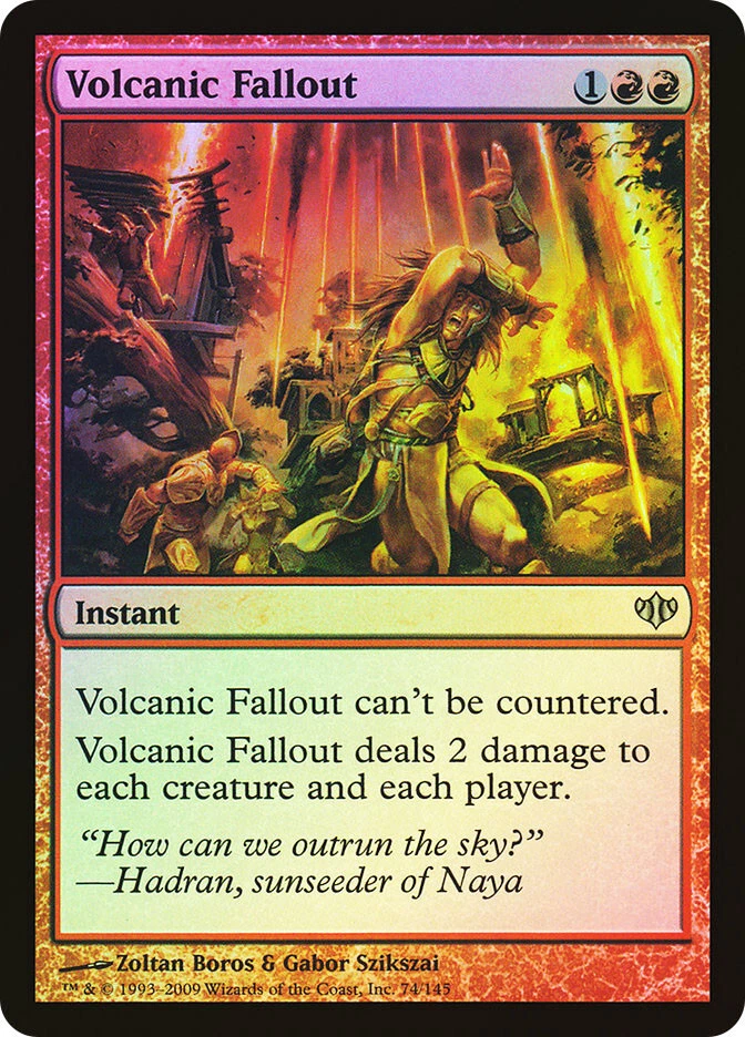 MTG FOIL Volcanic Fallout  - Conflux #74 - Image 1 of 1