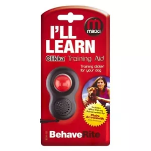 Mikki Clikka Dog Clicker Training Aid Puppy Obedience Behaviour Training 6234223 - Picture 1 of 14