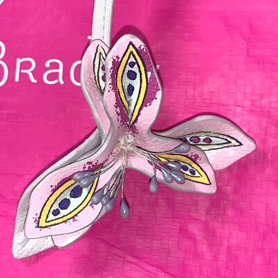  Vera Bradley Park Bolso Flor Dije Llavero Nuevo Foto 1 de 4