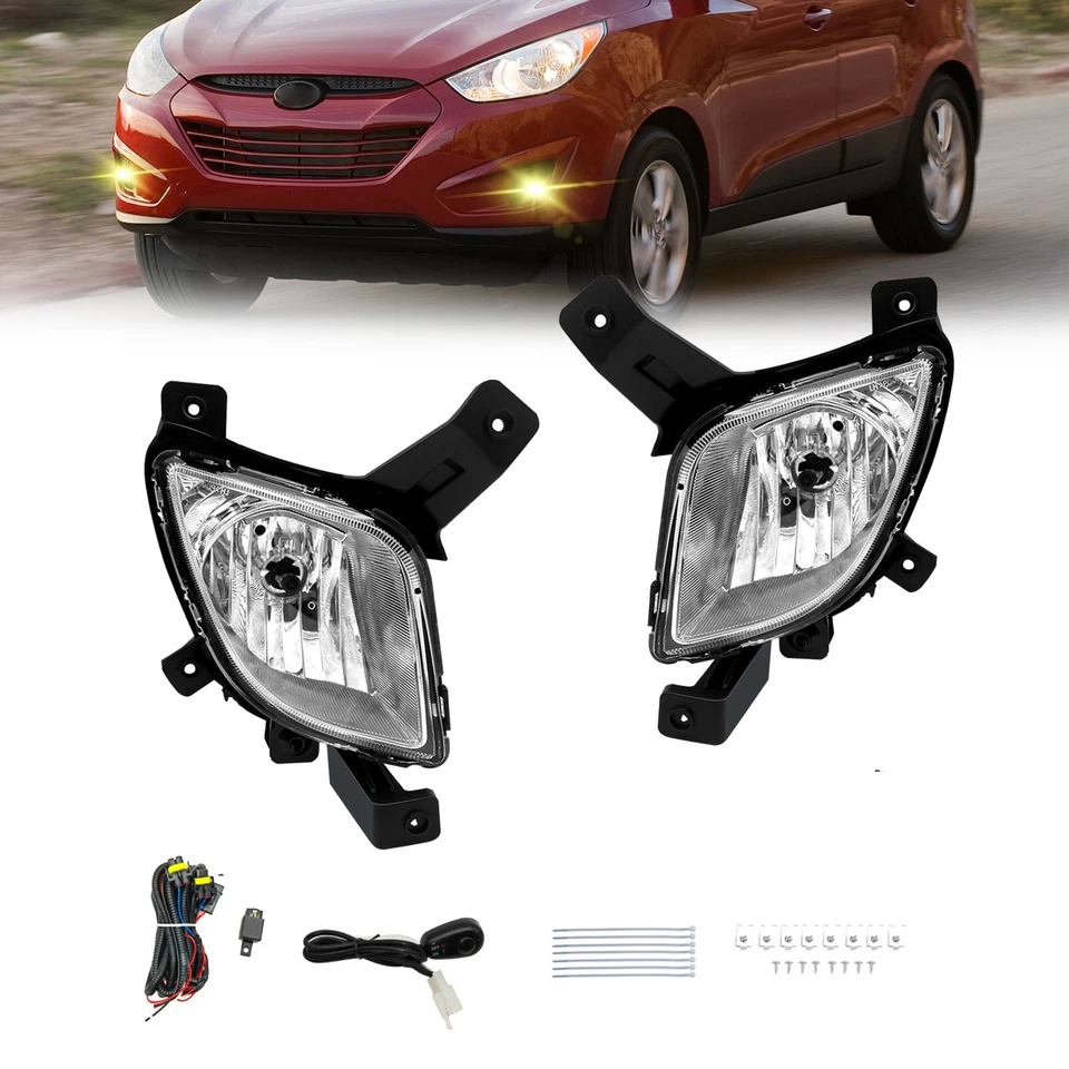 Par de luces antiniebla delanteras + cableado para Hyundai Tucson 2010-2015 Foto 1 de 4