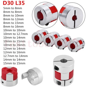 Motor Shaft Coupler Ballscrew Plum Coupling Flexible Spider Jaw Connector CNC - Picture 1 of 10