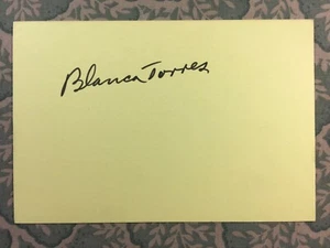 Blanca Torres - MEXICAN CINEMA - Iceberg - ärtico - Amateurs - Autographed 1984 - Picture 1 of 2