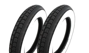 Paar Weißwand Reifen pas. f Simson SR50 SR80 Roller SD50 Continental 3,00x12 47J - Bild 1 von 1