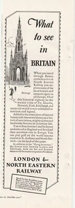 LONDON & NORTH EASTERN RAILWAY 1927 "FLYING SCOTSMAN" TO EDINBURGH/LONDON AD - Picture 1 of 7