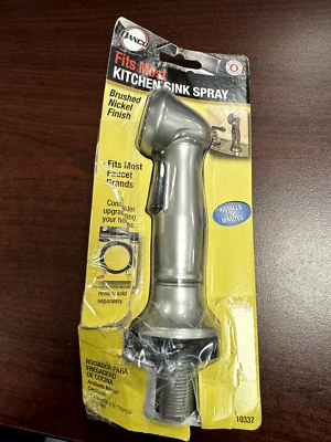 Grifo de níquel cepillado Danco cabezal de pulverización lateral 10337 Foto 1 de 2