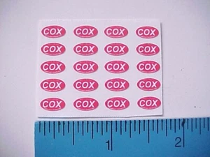 1/24 slotcar 1/24 scale COX  DECALS - Picture 1 of 3