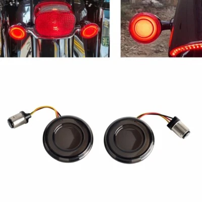 For Harley Dyna Softail Road Glide 2" Bullet 1157 LED Rear Turn Signal Light - Image 1 of 4
