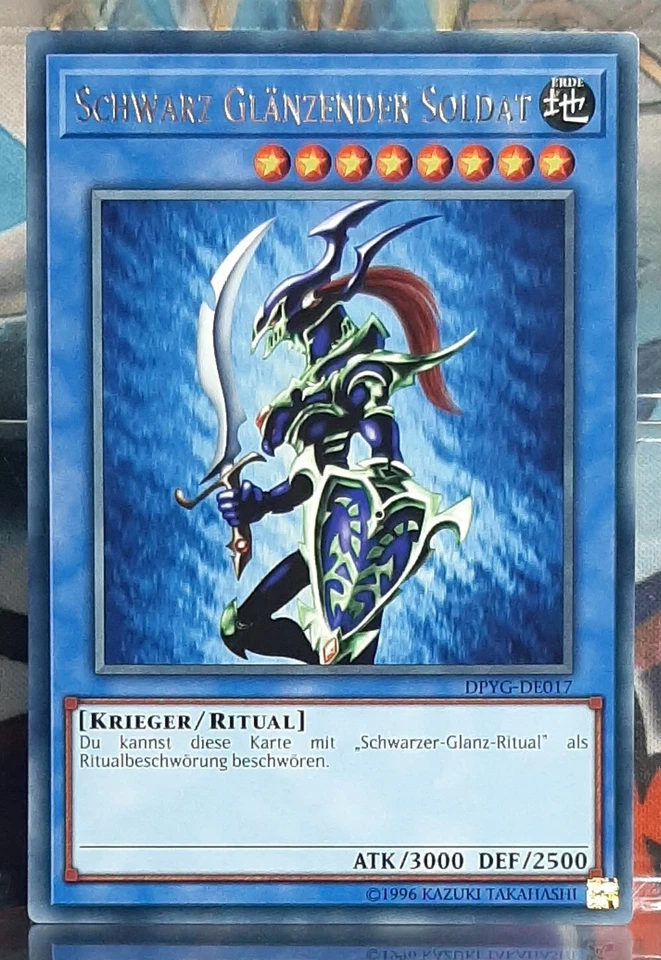 Yugioh - Schwarz Glänzender Soldat - DPYG-DE017 - Rare - Duelist Pack: Yugi - DE - Bild 1 von 2