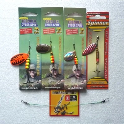 Spinner Set Nr. 3, 6- teilig Hecht Barsch Blinker Raubfisch Köder - Bild 1 von 2
