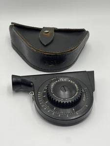 1942 Stadimeter U.S. Navy-BU Ships Mark III Leather Case Schick Inc USA WW2 - Picture 1 of 9