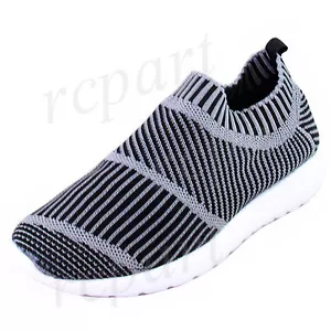 New girl's kids slip on shoes comfort casual black school walk all season - Picture 1 of 10