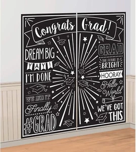Graduation Decorations Selfie Wall Decorating Kit - 65" x 32" 2 Sheets - Picture 1 of 5