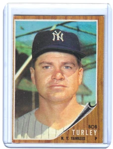 1962 TOPPS BOB TURLEY #589 New York Yankees EXMT Short Print! Free shipping! - Picture 1 of 2