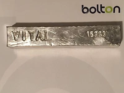 Indium Metal Bar Ingot 99.99% 4N Pure 1000g (appox. 1 kg./2.2 lbs) - Image 1 of 4