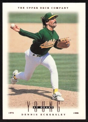 1996 Upper Deck Young At Heart Dennis Eckersley #101 Oakland Athletics - Image 1 of 2