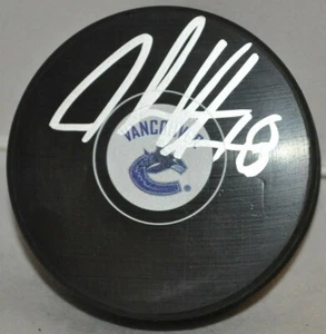 Jake Virtanen 2016-2020 Vancouver Canucks Autographed Signed NHL Hockey Puck COA - Picture 1 of 2