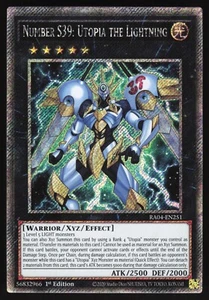 Número S39: Utopía el Rayo - RA04-EN251 - Platino Secreto Raro - Yugioh - Imagen 1 de 1