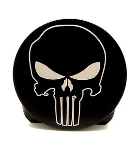 PUNISHER SKULL, BILLET ALUMINUM HITCH PLUG COVER, 4" - Imagen 1 de 2