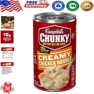 Campbell's Chunky Soup, Ready to Serve Creamy Chicken Noodle Soup, 18.8 oz Can - Picture 1 of 10