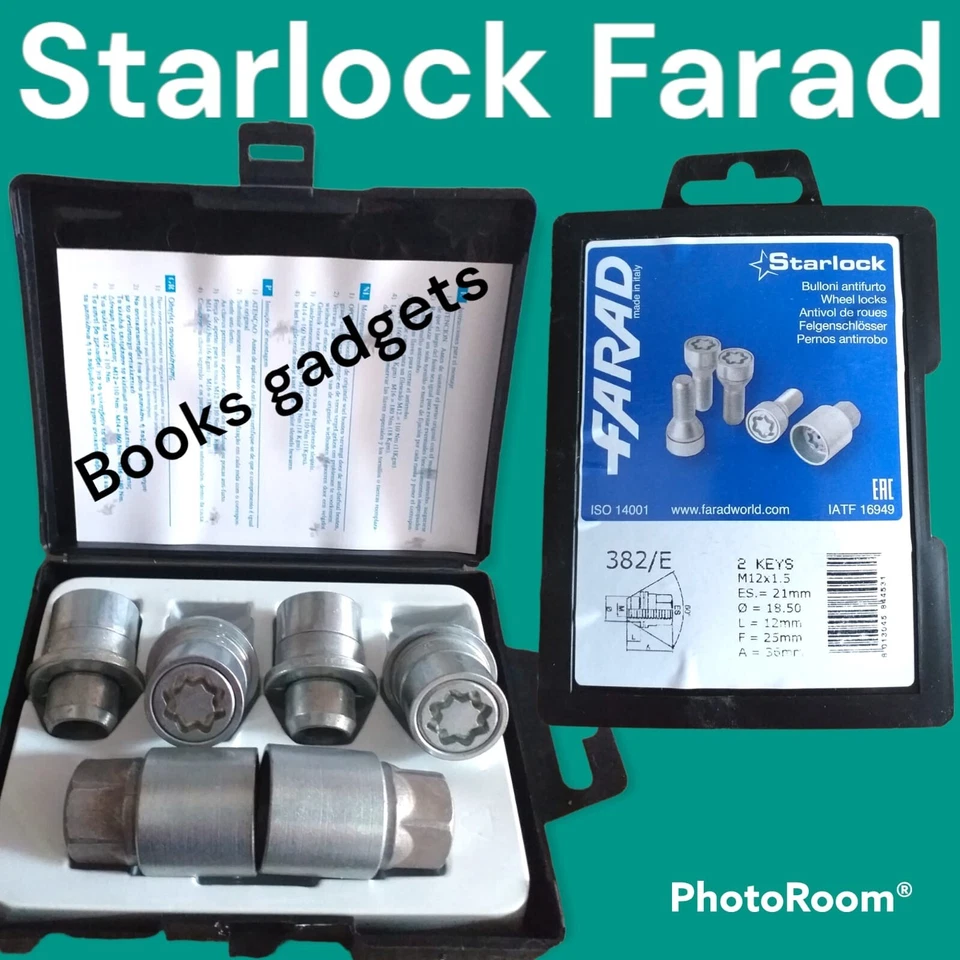 Mitsubishi Pajero Pinin Kit Bulloni Antifurto STARLOCK Farad Cerchi lega Orig.