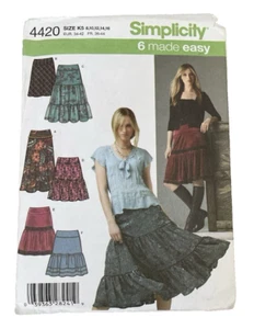 Faldas de costura Simplicity 4420 para mujer talla 8 10 12 14 16 hechas fáciles - Imagen 1 de 3