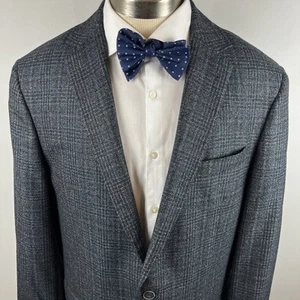 NICE Joseph Abboud Heritage 44L green gray plaid Reda Super 110s wool sport coat - Picture 1 of 12