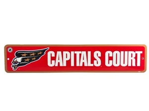 OLD SCHOOL NHL Washington Capitals 4”x20” Plastic Street Sign - NEW - Picture 1 of 1