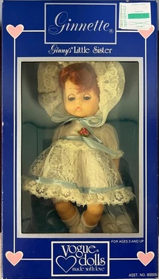 Muñeca Vogue Ginny's Little Sister Ginnette Communion 8 pulgadas Posable ¡NUEVA EN CAJA! Foto 1 de 2