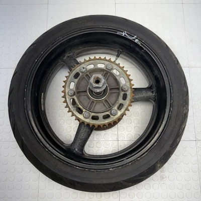 08-16 Honda CBR1000RR CBR 1000 RR Rear Back Wheel Rim Rotor Hub BLACK OEM *BENT* - Image 1 of 4