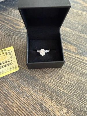 Beautiful 14 Karat White Gold Ring, 3.01 Ct, Lab Created Diamond. Size 7.5 - Image 1 of 4