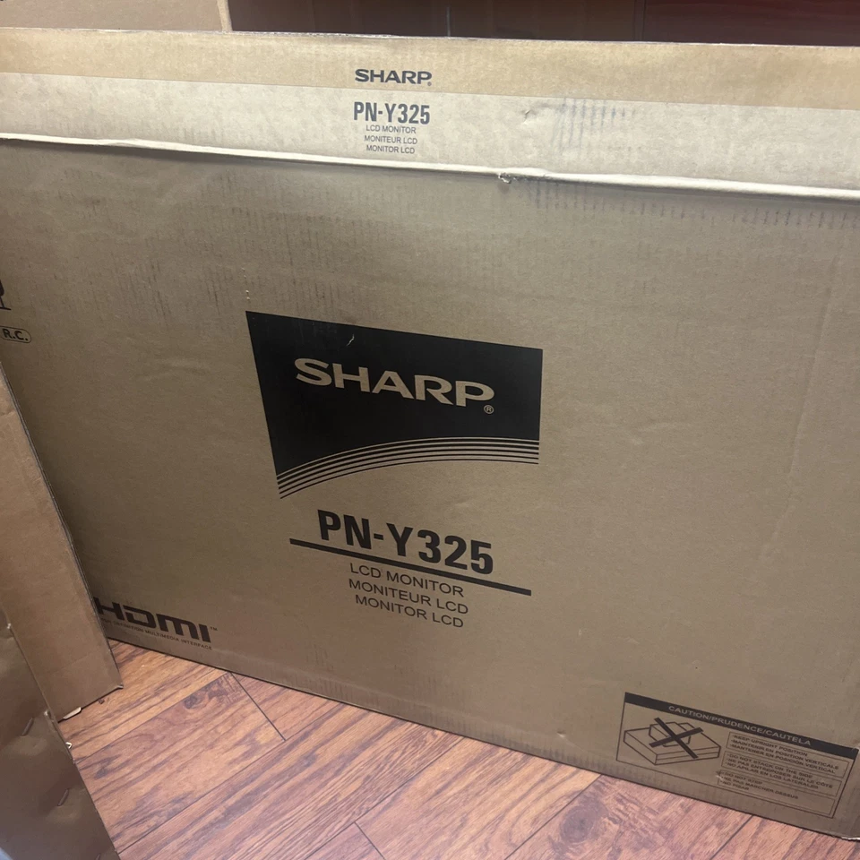 Sharp PN-Y325 32" Full-HD LED Monitor Commercial Signage Screen - Image 1 of 4