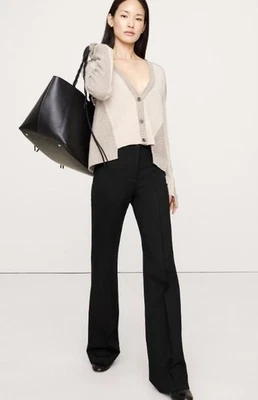 Banana Republic Women's NWT Bootcut Everywhere Ponte Pant Small/Black # 826942 - Image 1 of 4