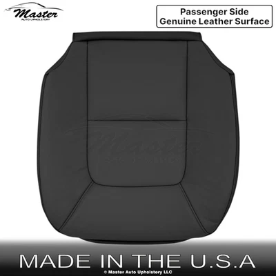Se adapta a Volvo V70 2008-2010 cuero genuino perfecto Cubierta inferior para pasajero Offblack Foto 1 de 4