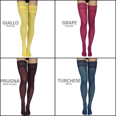 Annes TRUSS dicke matte Spitze blickdichte Mikrofaser Strümpfe 3D auf... - Bild 1 von 4