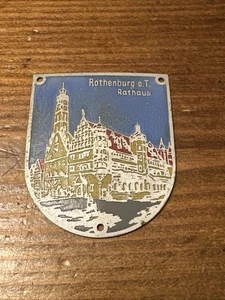 Auto Abzeichen oder Andenken Emblem Rothenburg o T Rathaus Rathaus Metall - Bild 1 von 6