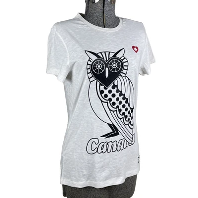 Hudson’s Bay Team Canada Shirt Owl Women's Size Small Olympics - Image 1 of 4