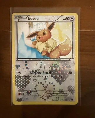 Eevee RC14/RC25 Legendary Treasures: Radiant Collection Holo Pokemon Card TCG LP - Image 1 of 2