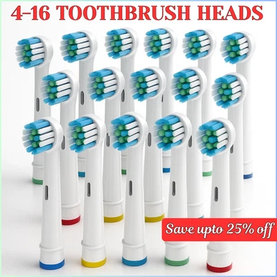 Neues Angebot16x Zahnbürstenköpfe für Oral-b Braun kompatibel Elektrische Zahnbürste Ersatz