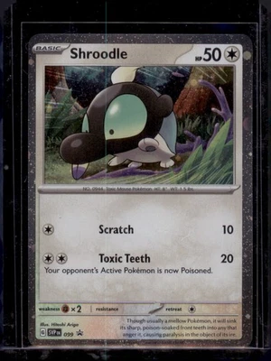 Shroodle 099/EN Pokémon Card SVP Black Star Promo 2024 SV Scarlet & Violet - Image 1 of 2