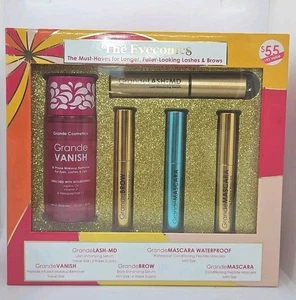 Grande Cosmetics 5 PC Set The Eyeconics Lash Brow Mascara Remover New Sealed Box - Picture 1 of 3
