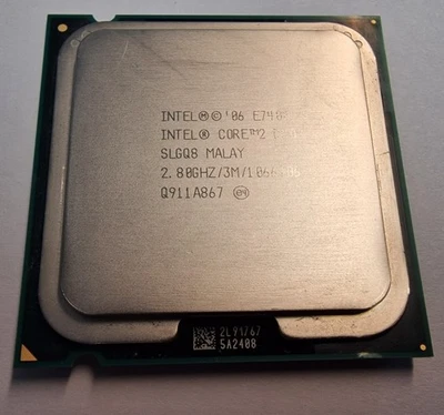 Intel Core 2 Duo E7400 2.8GHz Processor LGA775 SLB9Y E7400 #B-368-06 - Image 1 of 2