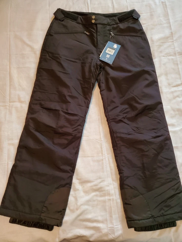 Pantalones de nieve White Sierra para mujer grandes negros de nailon tobogán esquí snowboard 34x31" Foto 1 de 4