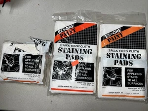 EZ-ONE Paint Terry Cloth Staining Pads Lot of 5 Total 5”x4” USA Made - Picture 1 of 1