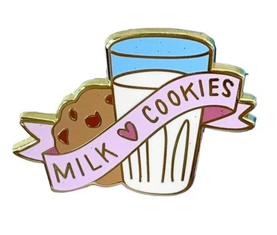 Broche broche de galletas con chispas de chocolate esmalte insignia de joyería Foto 1 de 4