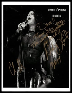 Foto promozionale autografata firmata NADIR D' SACERDOT London L.A. Glam Metal Band 2014 - Foto 1 di 2