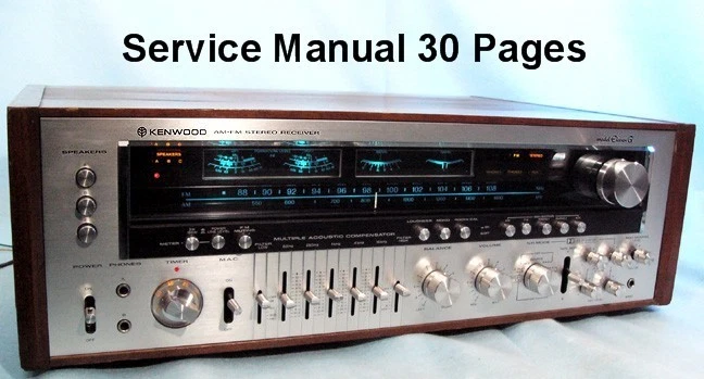 KENWOOD  MODEL  ELEVEN  G   (KR-11000G)  SERVICE MANUAL 30 PAGES FREE SHIPPING  - Image 1 of 1